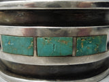 Museum Vintage Native American Navajo Cerrillos Royston Turquoise Sterling Silver Bracelet-Nativo Arts