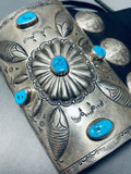 Important Vintage Museum Native American Navajo Turquoise Sterling Silver Ketoh Bracelet-Nativo Arts