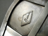 Native American One Of The Most Detailed Ever Vintagr Turquoise Sterling Silver Bracelet-Nativo Arts
