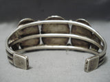 Opulent Vintage Native American Navajo Cerrillos Turquoise Sterling Silver Bracelet Old-Nativo Arts
