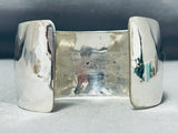 Long Wave Native American Navajo Sterling Silver Snake Skin Bracelet-Nativo Arts