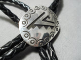 Wonderful Navajo Sterling Silver Bolo Native American-Nativo Arts