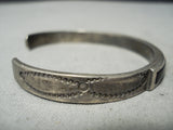 Amazing Vintage Native American Navajo Carico Lake Turquoise Sterling Silver Bracelet Old-Nativo Arts