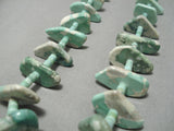 Native American Amazing Important Santo Domingo Damale Turquoise Sterling Silver Necklace-Nativo Arts
