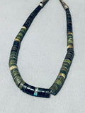 Marvelous Vintage Santo Domingo Serpentine Sterling Silver Necklace-Nativo Arts