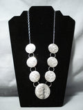 Tsosie Vintage Navajo Sterling Silver Necklace Native American Old-Nativo Arts
