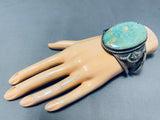 One Of The Best Vintage Native American Navajo Royston Turquoise Sterling Silver Bracelet-Nativo Arts