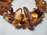 Astonishing Navajo Amber Necklace Native American-Nativo Arts