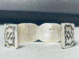 Very Intricate Work Native American Navajo Sterling Silver Horse Bracelet-Nativo Arts