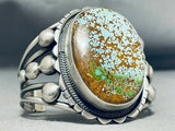 Native American Importanmt Green Deposit #8 Turquoise Verdy Jake Sterling Silver Bracelet-Nativo Arts