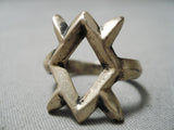 Expressive Vintage Navajo Sterling Silver Ring Old Native American-Nativo Arts