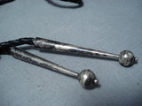 Tremendous Vintage Native American Zuni Turquoise Sterling Silver Bolo Old-Nativo Arts
