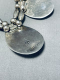 Marie Kee Vintage Native American Navajo Turquoise Sterling Silver Necklace Old-Nativo Arts