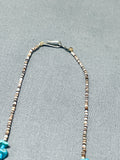Amazing Vintage Native American Navajo Turquoise Heishi Blue Necklace Old-Nativo Arts