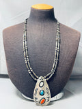 Thirty One Inch Vintage Native American Navajo Bisbee Turquoise Sterling Silver Necklace-Nativo Arts