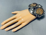 Desert Scene Picturesque Jasper Vintage Native American Navajo Sterling Silver Bracelet-Nativo Arts