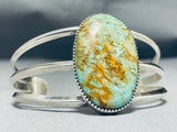 Huge Vintage Native American Navajo Royston Turquoise Sterling Silver Bracelet-Nativo Arts