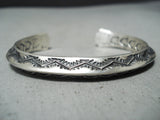Sunny Reeves Vintage Navajo Sterling Silver Bracelet Native American Old-Nativo Arts
