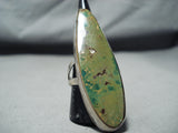 Outstanding Vintage Native American Navajo Royston Turquoise Sterling Silver Ring Old-Nativo Arts