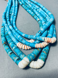 Native American 428 Gram Most Unique Vintage Santo Domingo Jacla Turquoise Necklace Old-Nativo Arts
