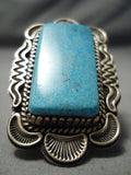 One Of The Best Vintage Native American Navajo Tommy Jackson Turquoise Sterling Silver Ring-Nativo Arts