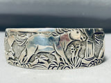 The Most Detailed Native American Navajo Horse Sterling Silver Bracelet-Nativo Arts