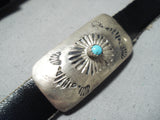 Amazing Vintage Native American Navajo Turquoise Sterling Silver Concho Belt Old-Nativo Arts