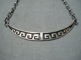 Fantastic Vintage Hopi Sterling Islver Necklace Native American Old-Nativo Arts