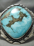 One Of The Best Vintage Native American Navajo Old Morenci Turquoise Sterling Silver Bracelet-Nativo Arts