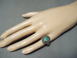 Incredible Vintage Native American Navajo Royston Turquoise Sterling Silver Ring-Nativo Arts