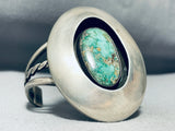 Museum Quality Vintage Native American Navajo Carico Lake Turquoise Sterling Silver Bracelet-Nativo Arts