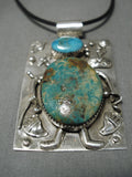 Incredible Vintage Navajo Turquoise Sterling Silver Native American Necklace-Nativo Arts