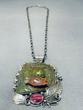 The Best Important Vintage Hand Carved Turquoise Sterling Silver Fetish Necklace-Nativo Arts