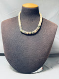 Native American Mesmerizing Vintage Santo Domingo Serpentine Shell Necklace-Nativo Arts