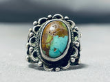 Superb Vintage Native American Navajo Royston Turquoise Sterling Silver Ring-Nativo Arts
