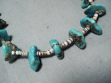 Outstanding Vintage Native American Navajo Royston Kingman Turquoise Heishi Necklace-Nativo Arts