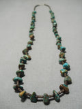 Native American Marvelous Vintage Santo Domingo Royston Turquoise Heishi Necklace-Nativo Arts
