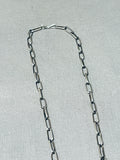 4 Inch Long Rare Huge Native American Navajo Turquoise Kachina Sterling Silver Necklace-Nativo Arts