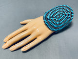 One Of The Best Vintage Native American Zuni Turquoise Sterling Silver Bracelet-Nativo Arts