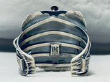 Saddle Completely Handmade Native American Navajo Turquoise Sterling Silver Bracelet Cuff-Nativo Arts