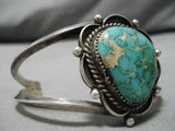 Tremendous Vintage Native American Navajo Huge Royston Turquoise Sterling Silver Bracelet-Nativo Arts