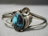 Very Important Last Chance Turquoise Vintage Native American Navajo Sterling Silver Bracelet-Nativo Arts