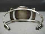 Detailed!! Vintage Native American Zuni Navajo Turquoise Sterling Silver Bracelet Old-Nativo Arts