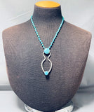 Unbelievable Native American Navajo Royston Turquoise Sterling Silver Necklace-Nativo Arts