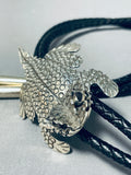 Unbelievable Native American Navajo Sterling Silver Bolo Signed Ben Benally-Nativo Arts