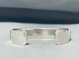Important Lincoln Family Native American Navajo Vintage Inlay Sterling Silver Bracelet-Nativo Arts