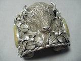 200 Gram Monster Native American Green Turquoise Sterling Silver Bracelet-Nativo Arts