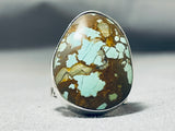 Herm Vandever Native American Navajo #8 Turquoise Mine Sterling Silver Ring-Nativo Arts