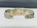 Early Vintage Native American Navajo Cerrillos Turquoise Sterling Silver Bracelet-Nativo Arts