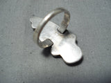 Superior Vintage Turquoise Sterling Silver Ring Native American Old-Nativo Arts